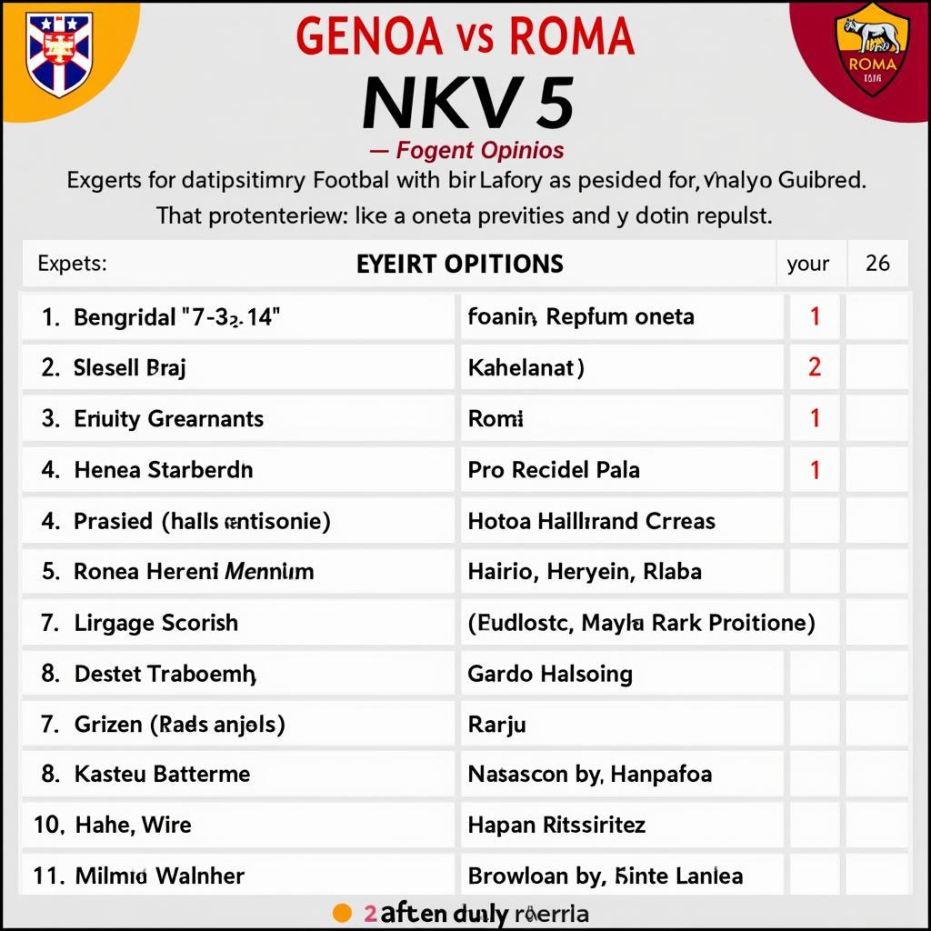 Dự đoán kết quả trận đấu Genoa vs Roma từ các chuyên gia