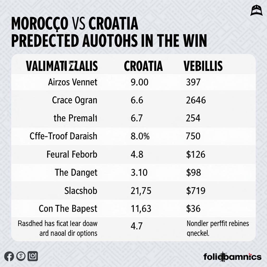 Dự đoán kết quả Ma Rốc vs Croatia