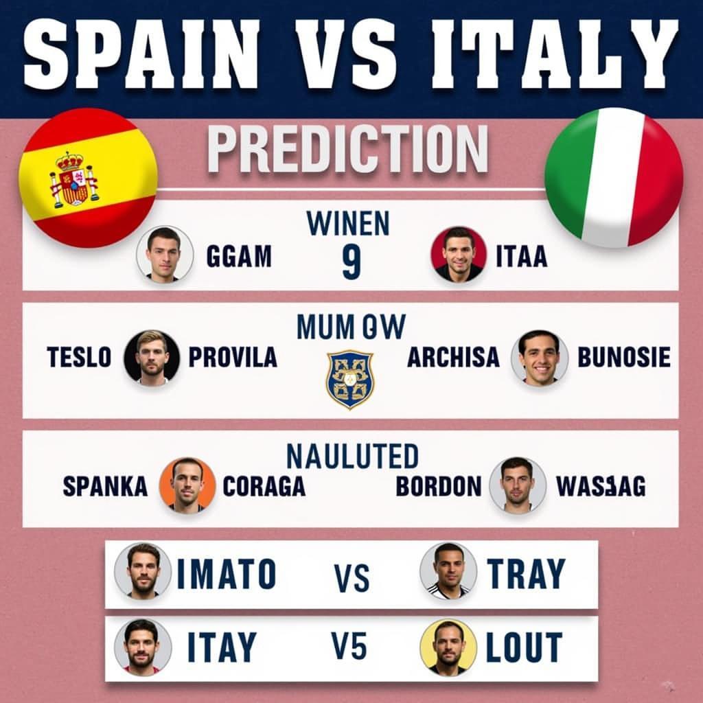 Dự đoán kết quả Tây Ban Nha vs Italia