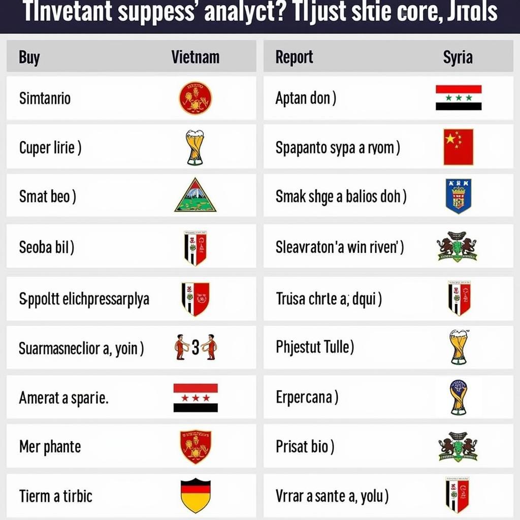 Dự đoán kết quả Việt Nam vs Syria