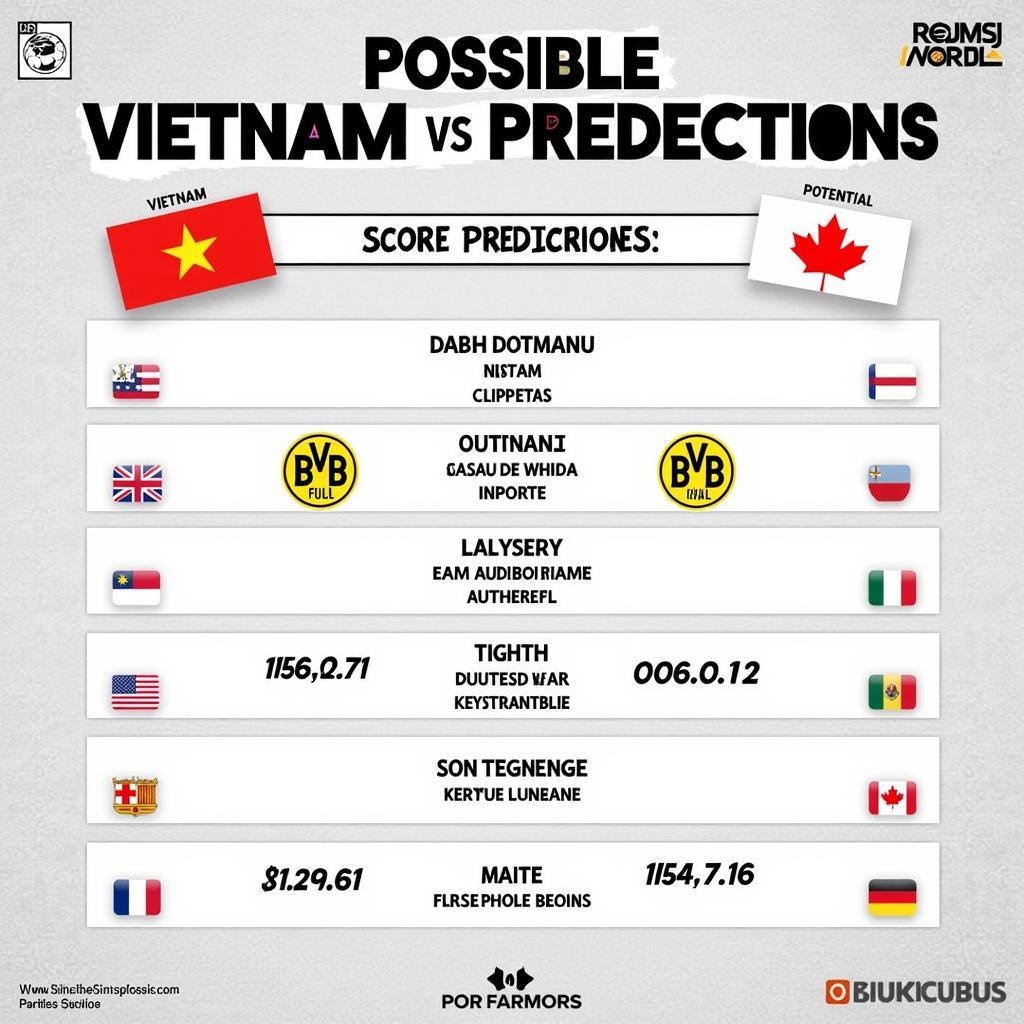 Dự Đoán Tỉ Số Việt Nam vs Dortmund