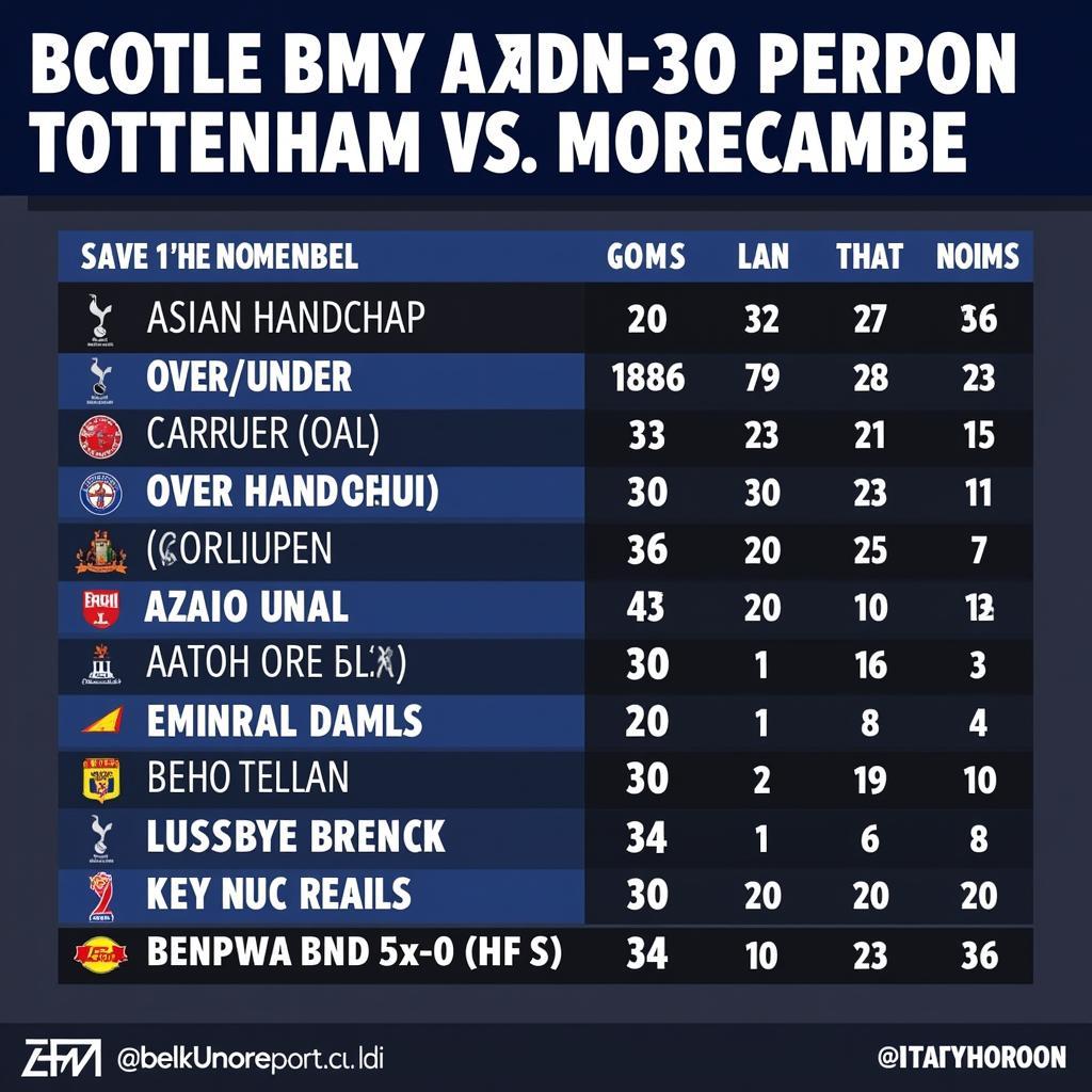 Dự đoán tỷ số và kèo cược Tottenham vs Morecambe