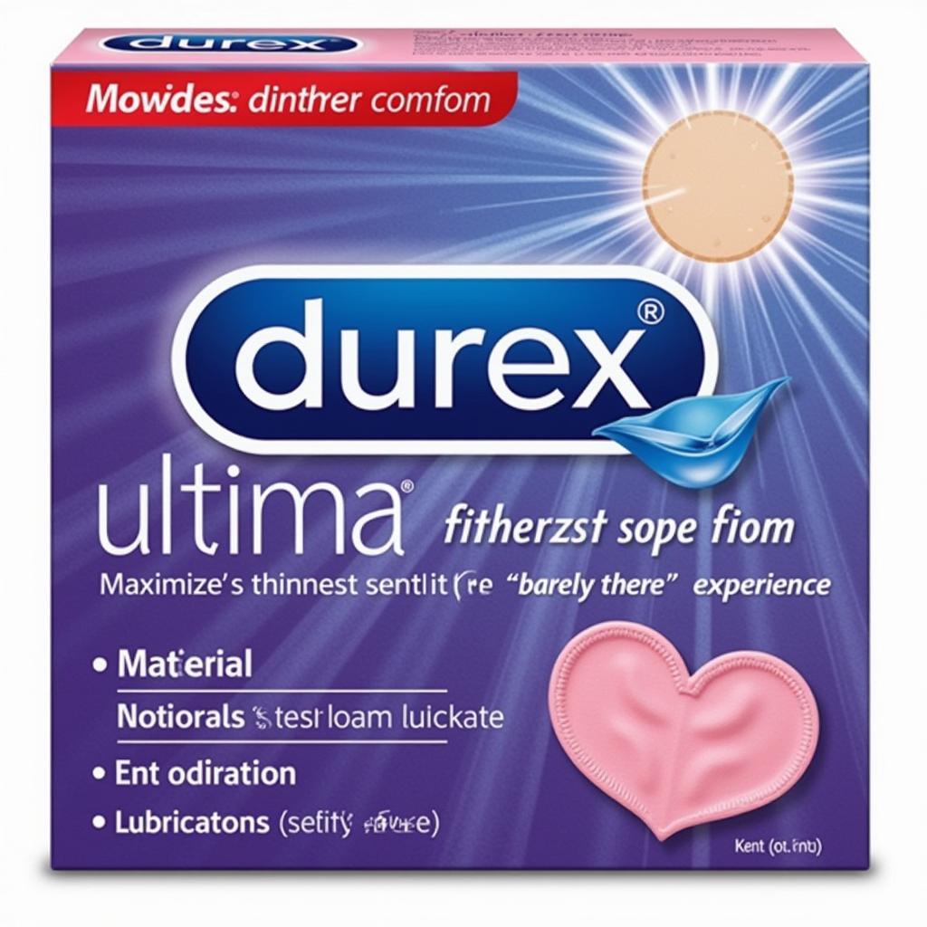 Bao cao su Durex Fetherlite Ultima mỏng nhất