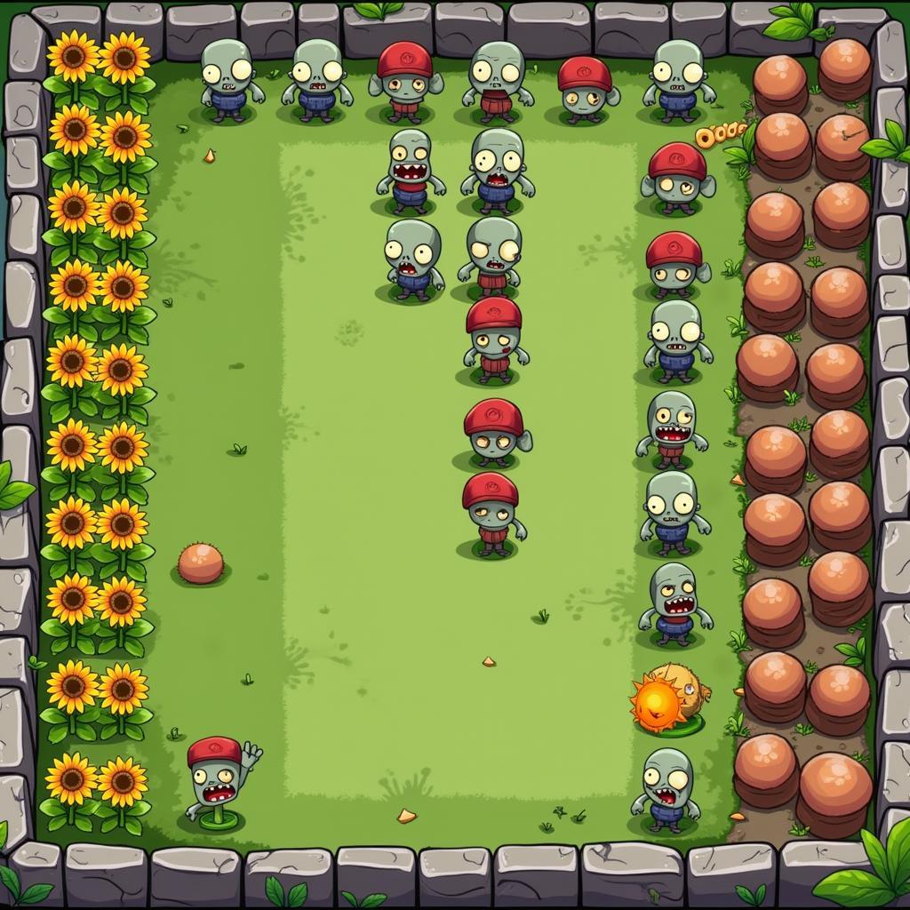 Early Game Strategy in Plants vs. Zombies