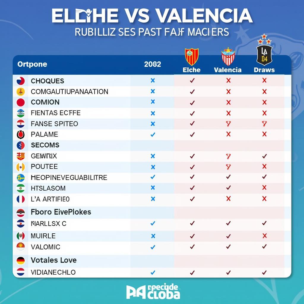 Phong độ hiện tại của Elche và Valencia