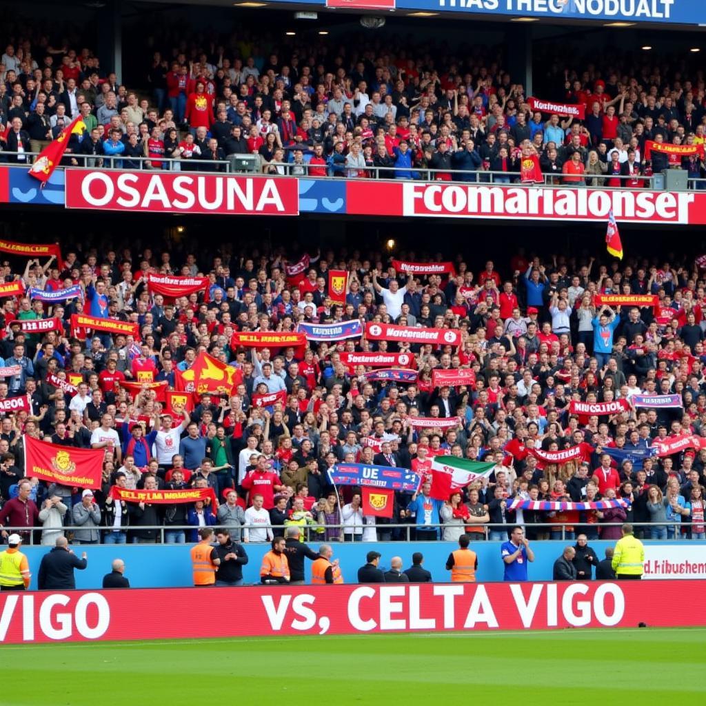 Fan hâm mộ Osasuna và Celta Vigo