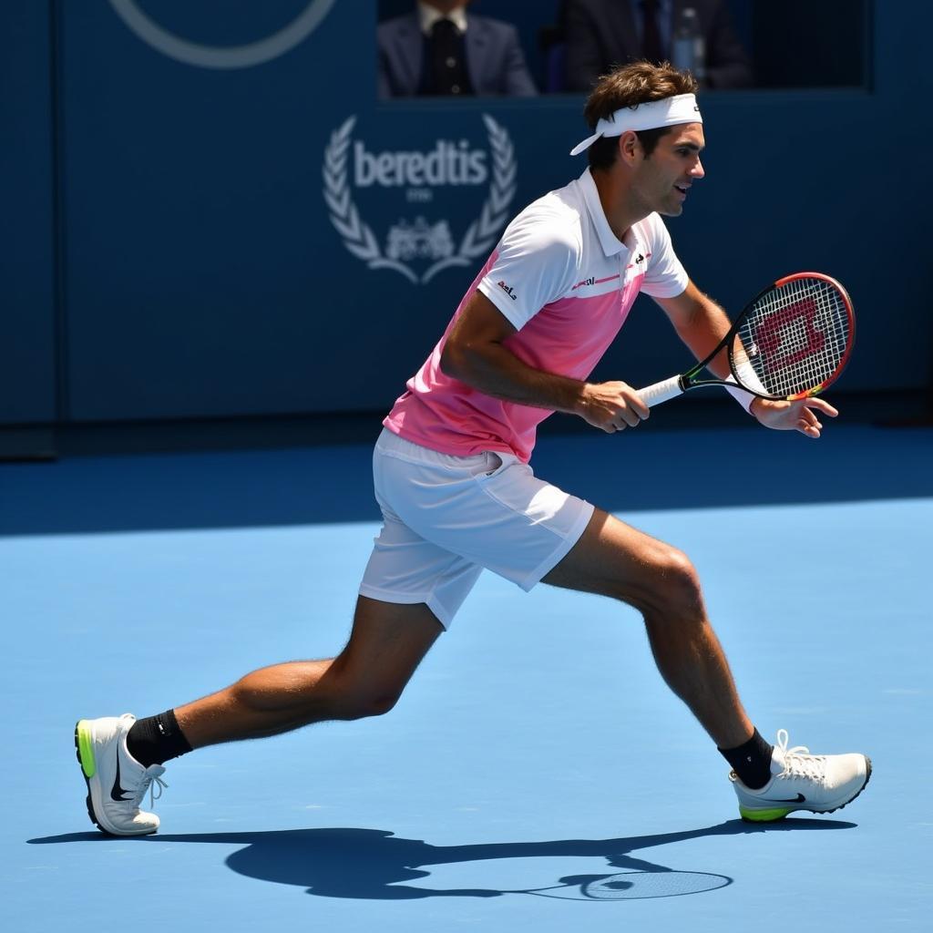 Federer gặp khó khăn trước lối chơi của Zverev