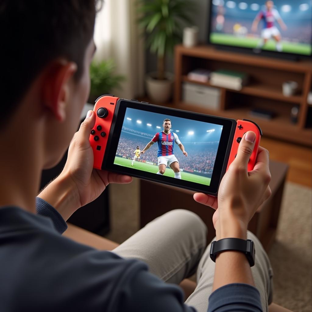 Chơi FIFA 19 trên Switch ở chế độ di động