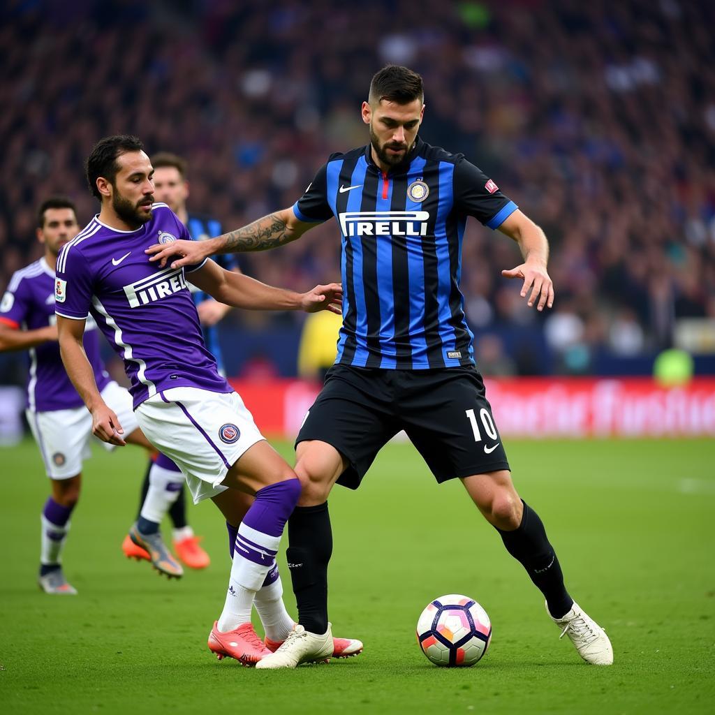 Trận đấu kịch tính giữa Fiorentina và Inter Milan