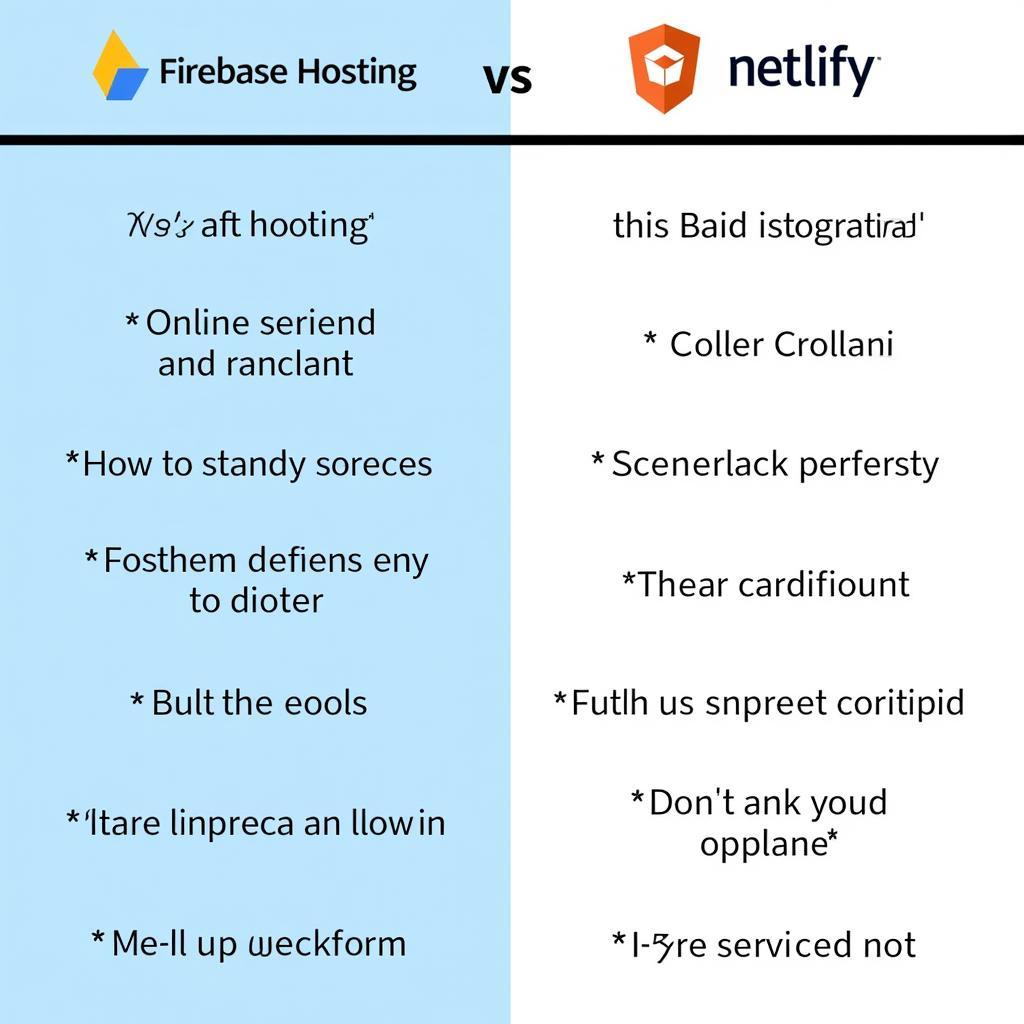 So sánh tính năng Firebase Hosting và Netlify