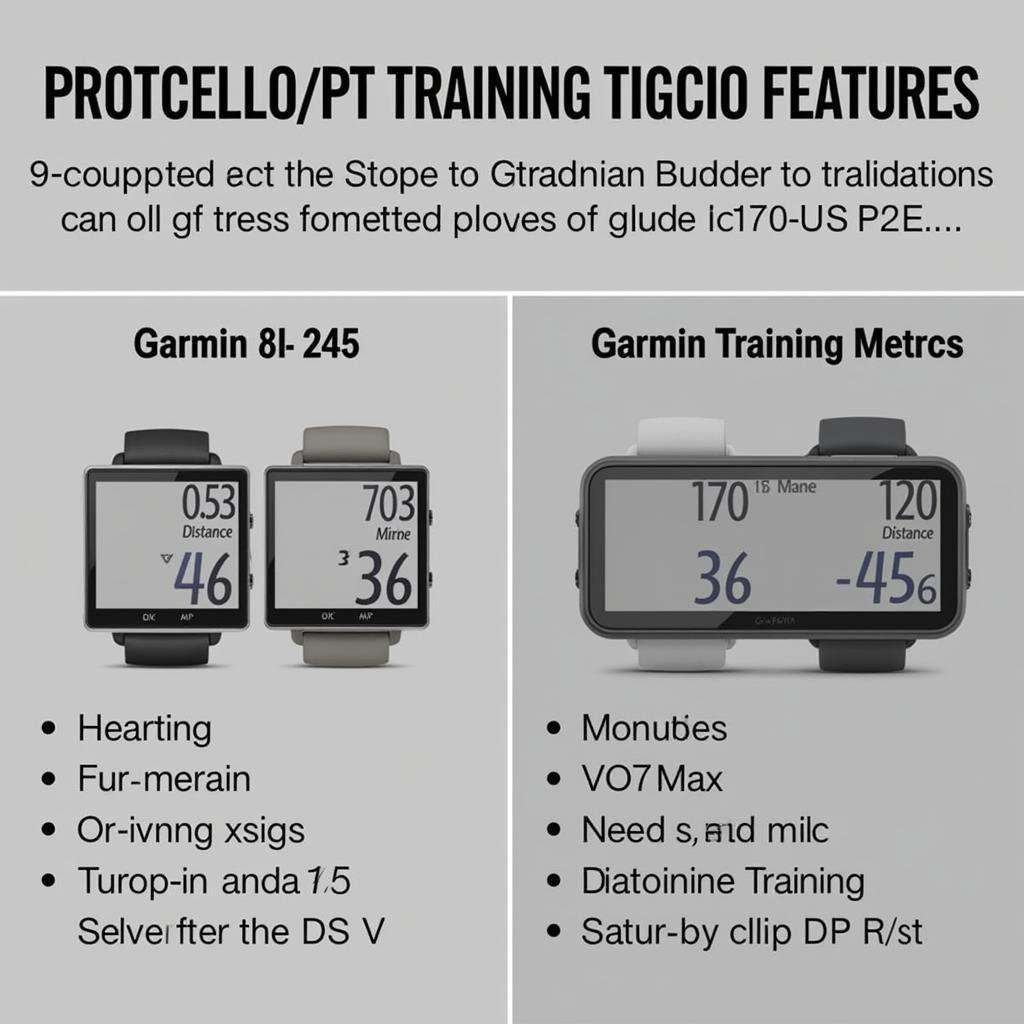 Garmin 45 và 245: Theo dõi luyện tập