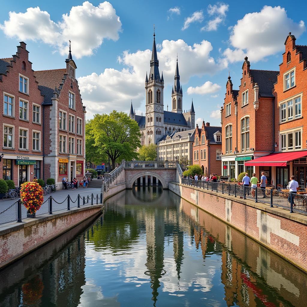 So sánh thành phố Gent và Bruges: Du lịch, chi phí sinh hoạt, văn hóa