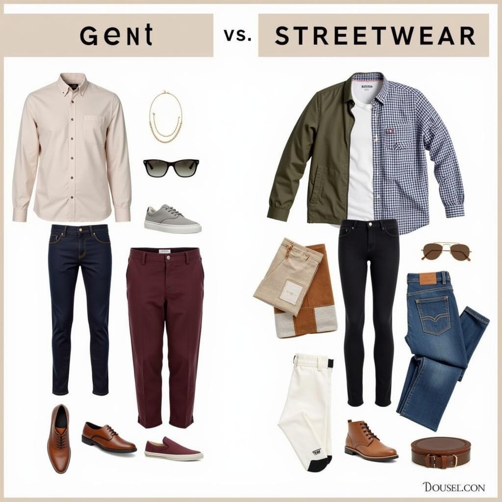 So sánh phong cách thời trang Gent và Streetwear