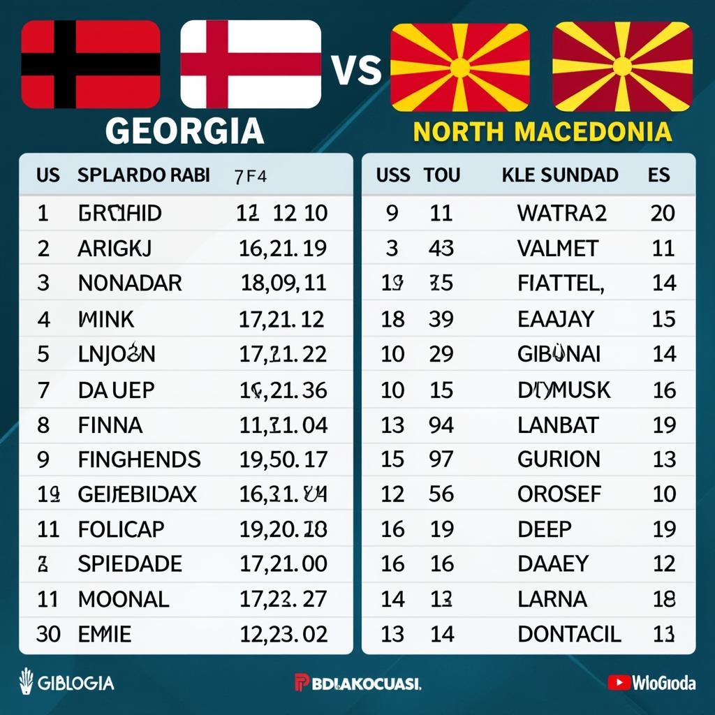 Lịch sử đối đầu Georgia vs Bắc Macedonia