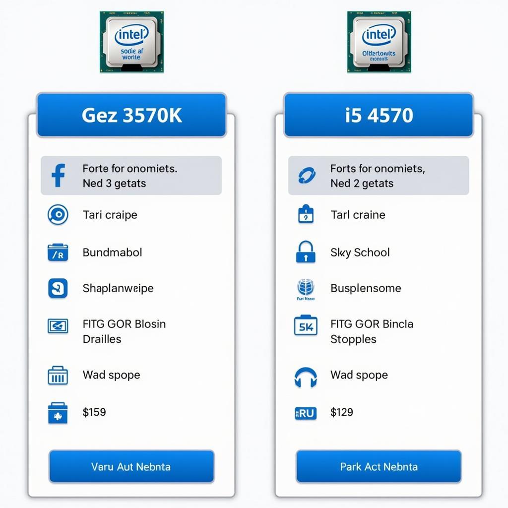 Giá cả của i5 3570k và i5 4570 trên thị trường