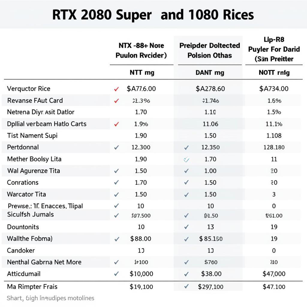 Giá thành của RTX 2080 Super và 1080 Ti