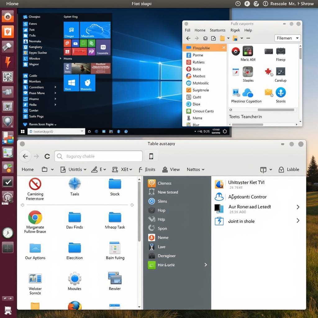 Giao diện Desktop Environment