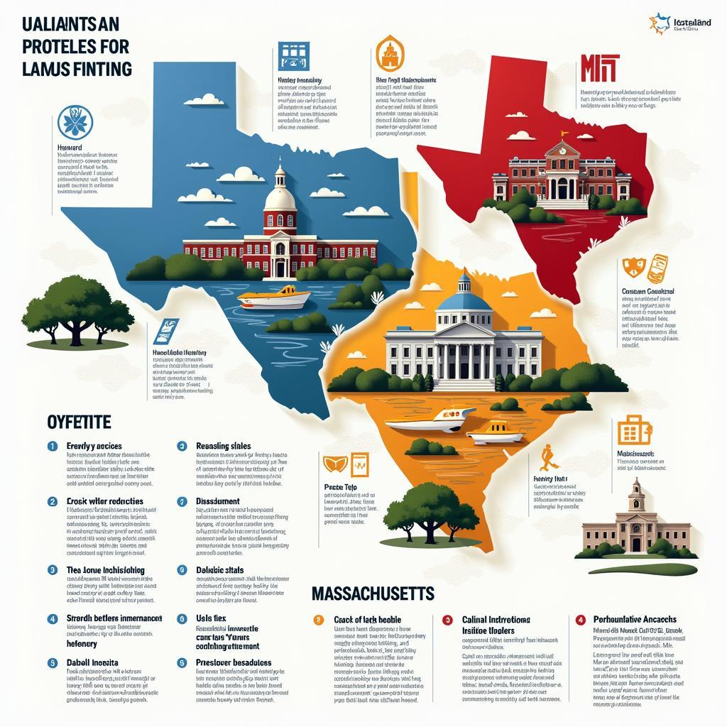 Giáo dục và Y tế tại Texas và Massachusetts