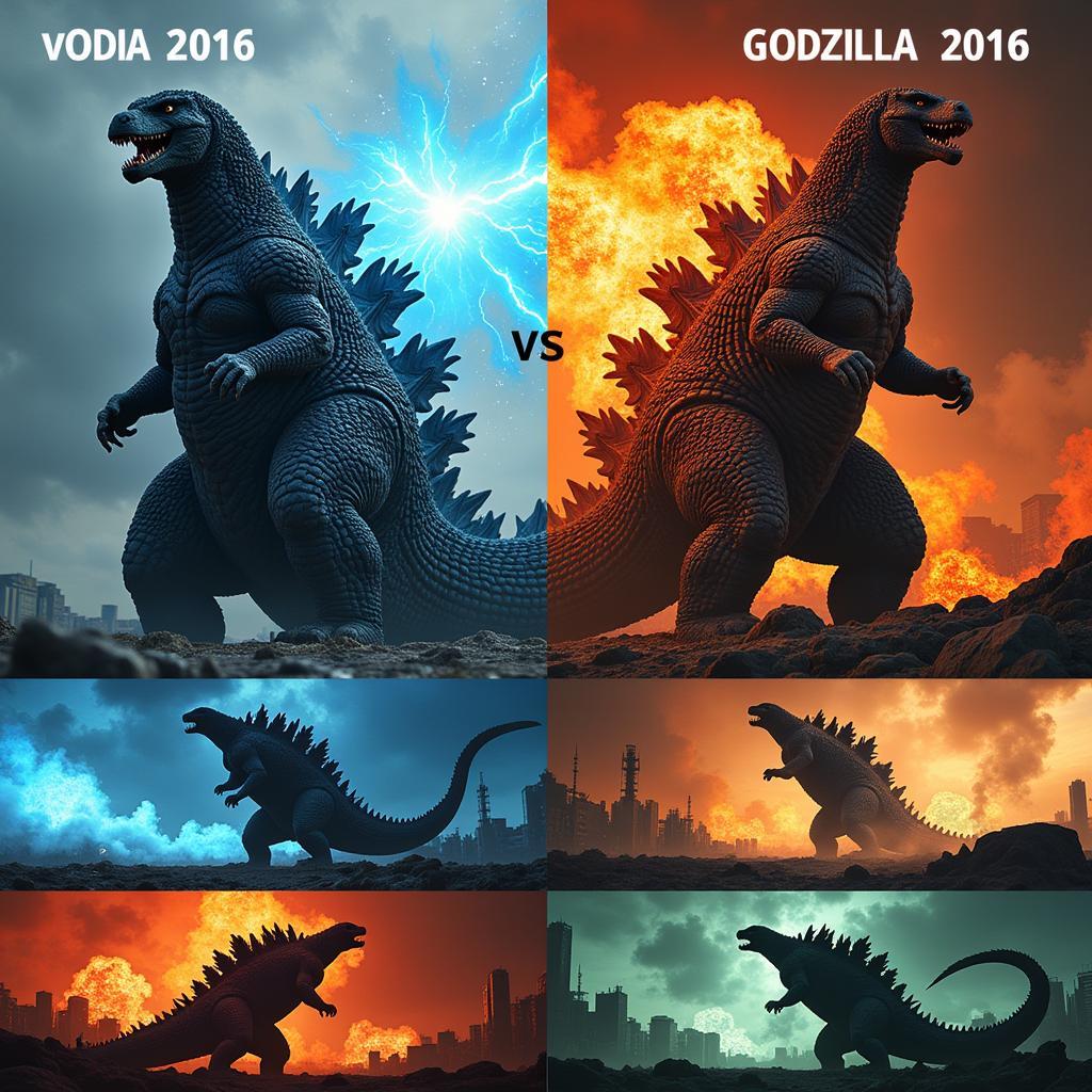 So sánh sức mạnh Godzilla 2014 và 2016