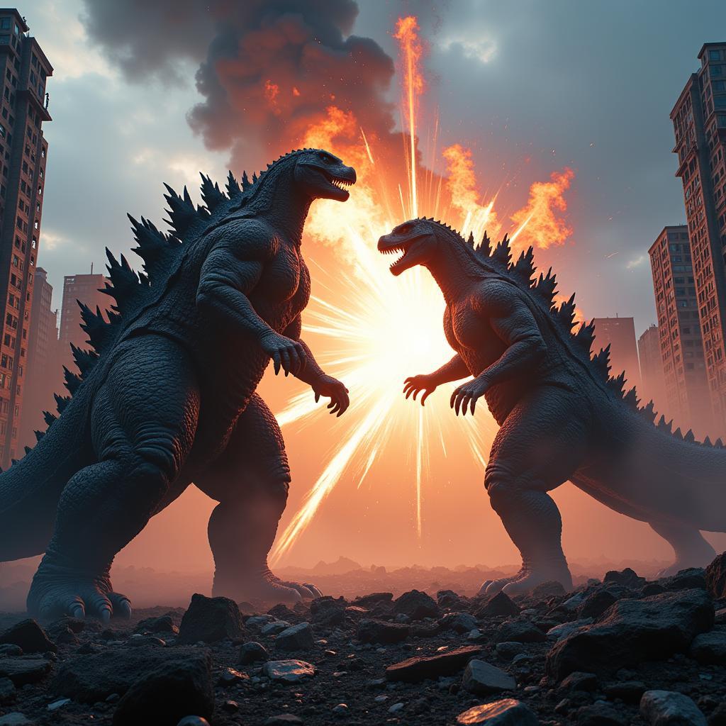 Godzilla và Mechagodzilla đối đầu kinh điển