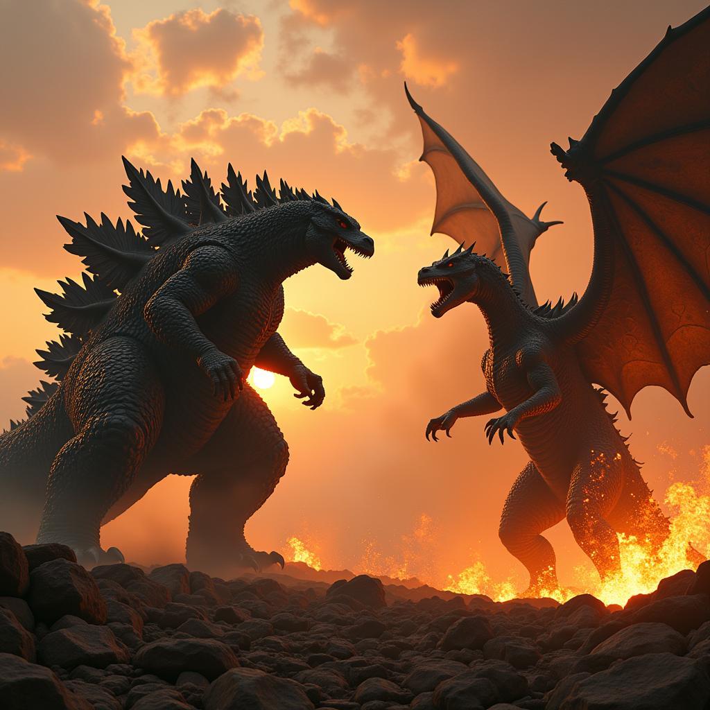 Godzilla vs King Ghidorah Đối Đầu Kinh Điển