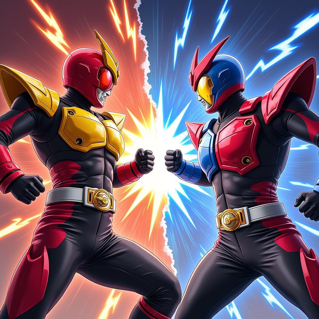 Gokaiger vs Goseiger trong trận chiến