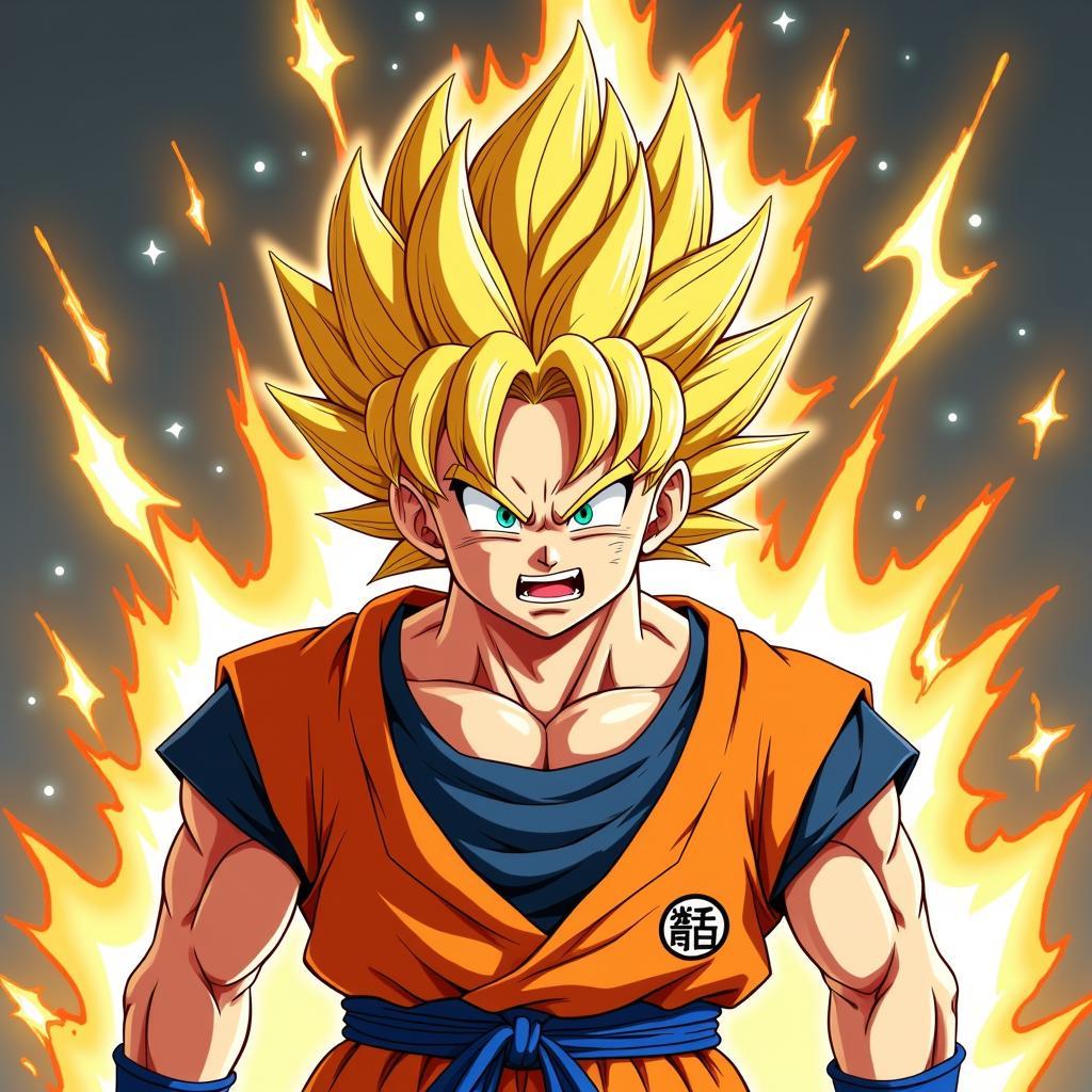 Goku Biến Hình Siêu Saiyan Chiến Đấu Slug