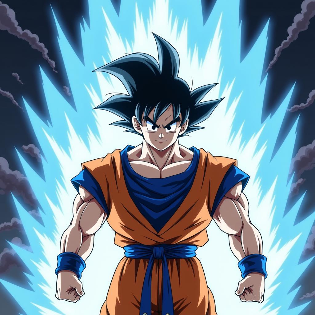 Goku Ultra Instinct với sức mạnh vô song sẵn sàng chiến đấu