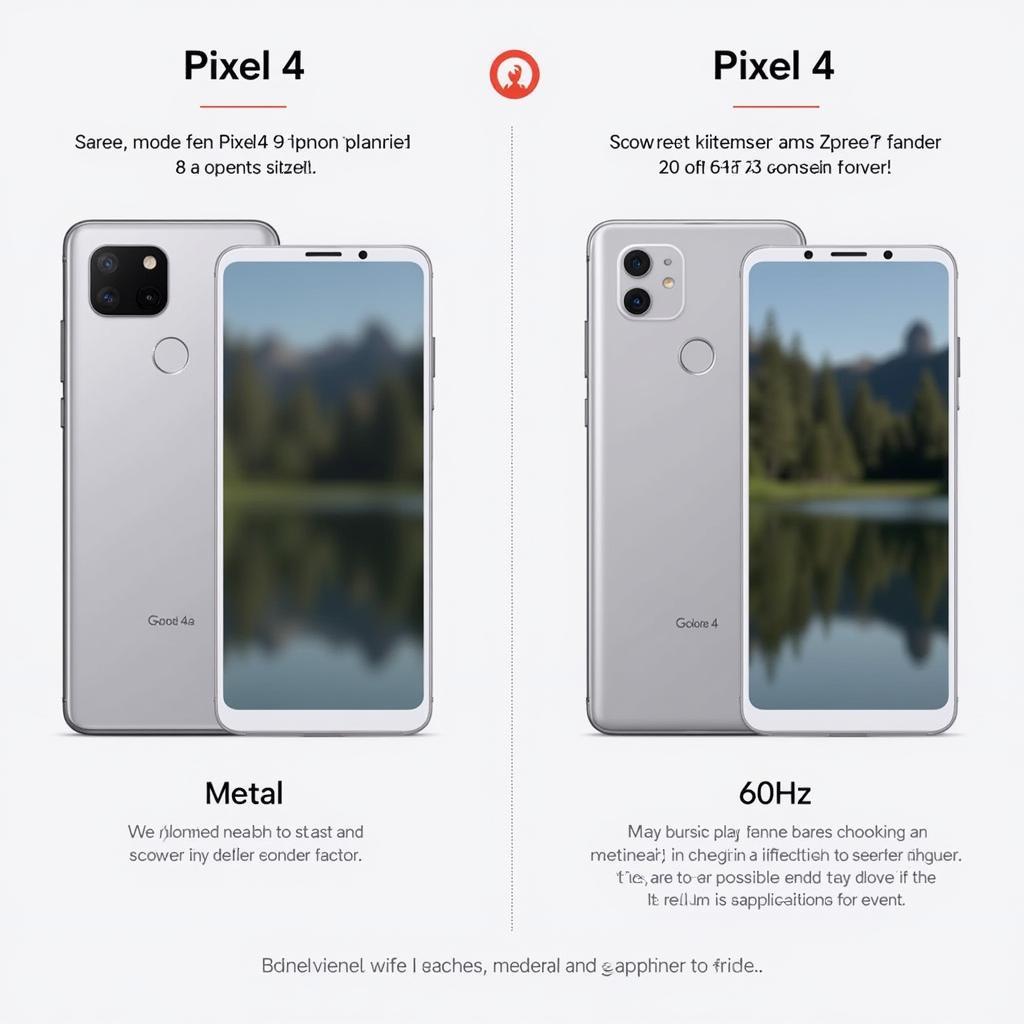 So sánh màn hình và thiết kế Google Pixel 4a và Pixel 4