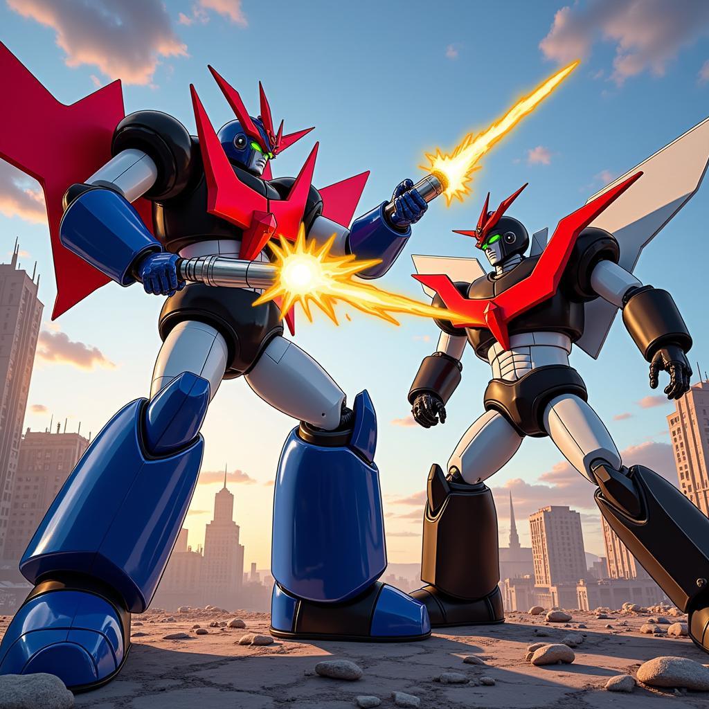 Grendizer vs Great Mazinger Đối Đầu