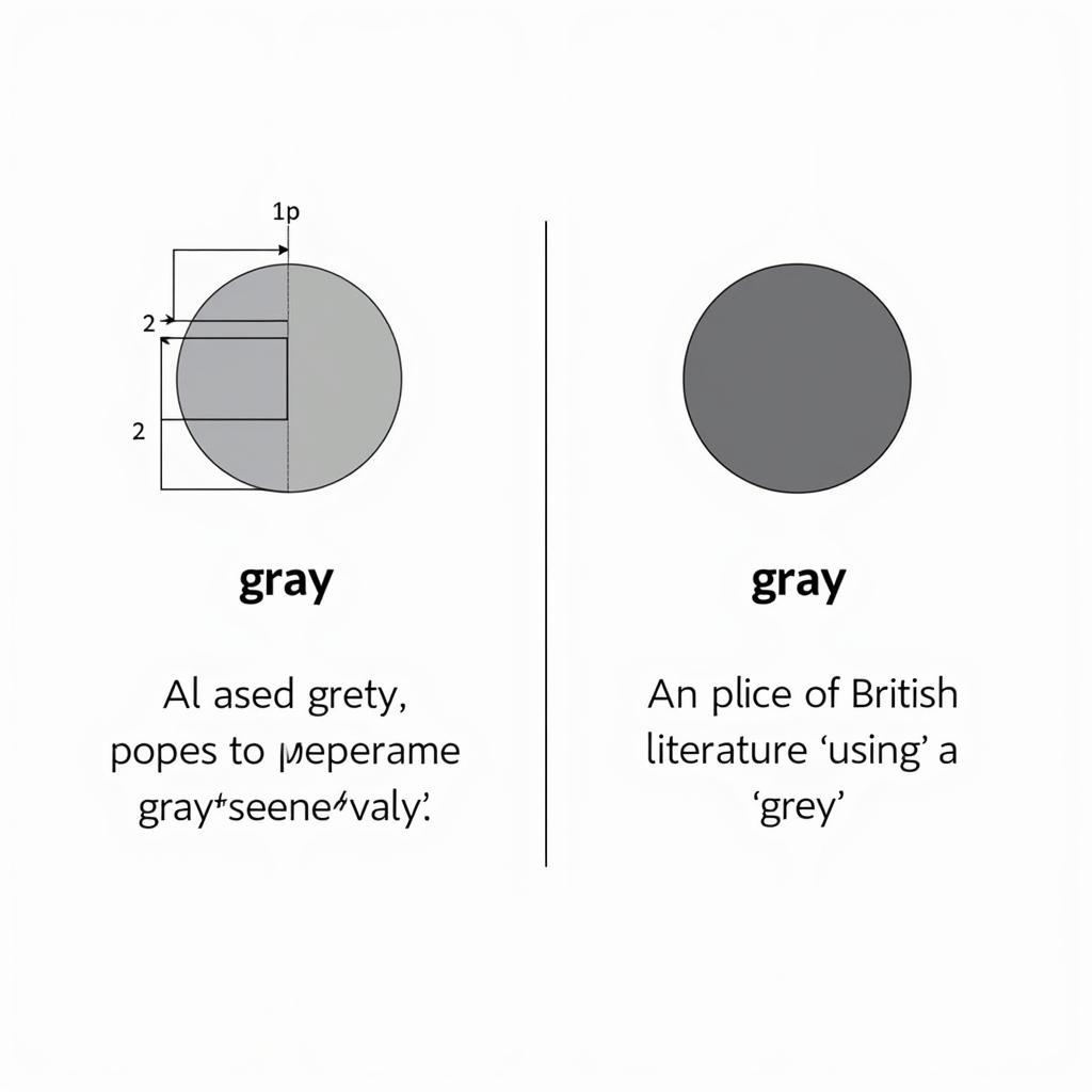 Ví dụ về Grey và Gray trong các ngữ cảnh khác nhau