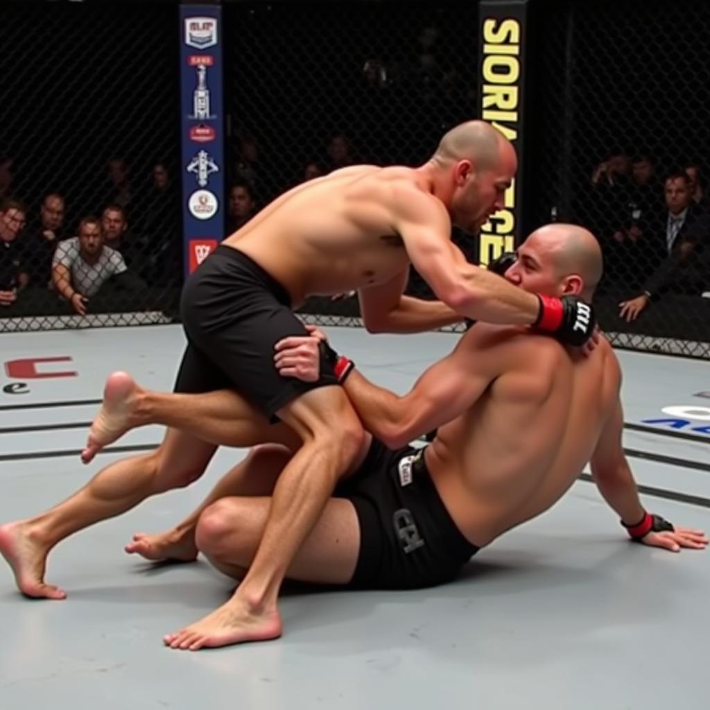 GSP khống chế Bisping trên sàn đấu