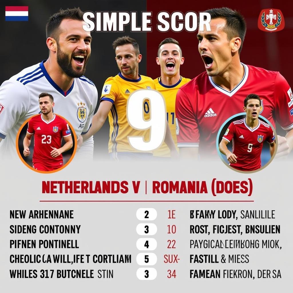 Dự đoán tỉ số Hà Lan vs Romania