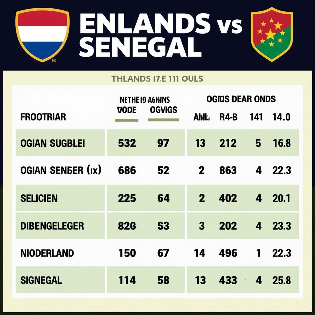 Tỷ lệ kèo Hà Lan vs Senegal