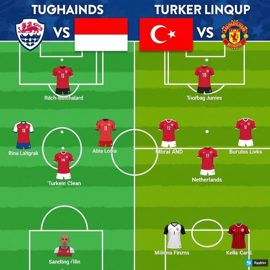 Hà Lan vs Thổ Nhĩ Kỳ Đội Hình