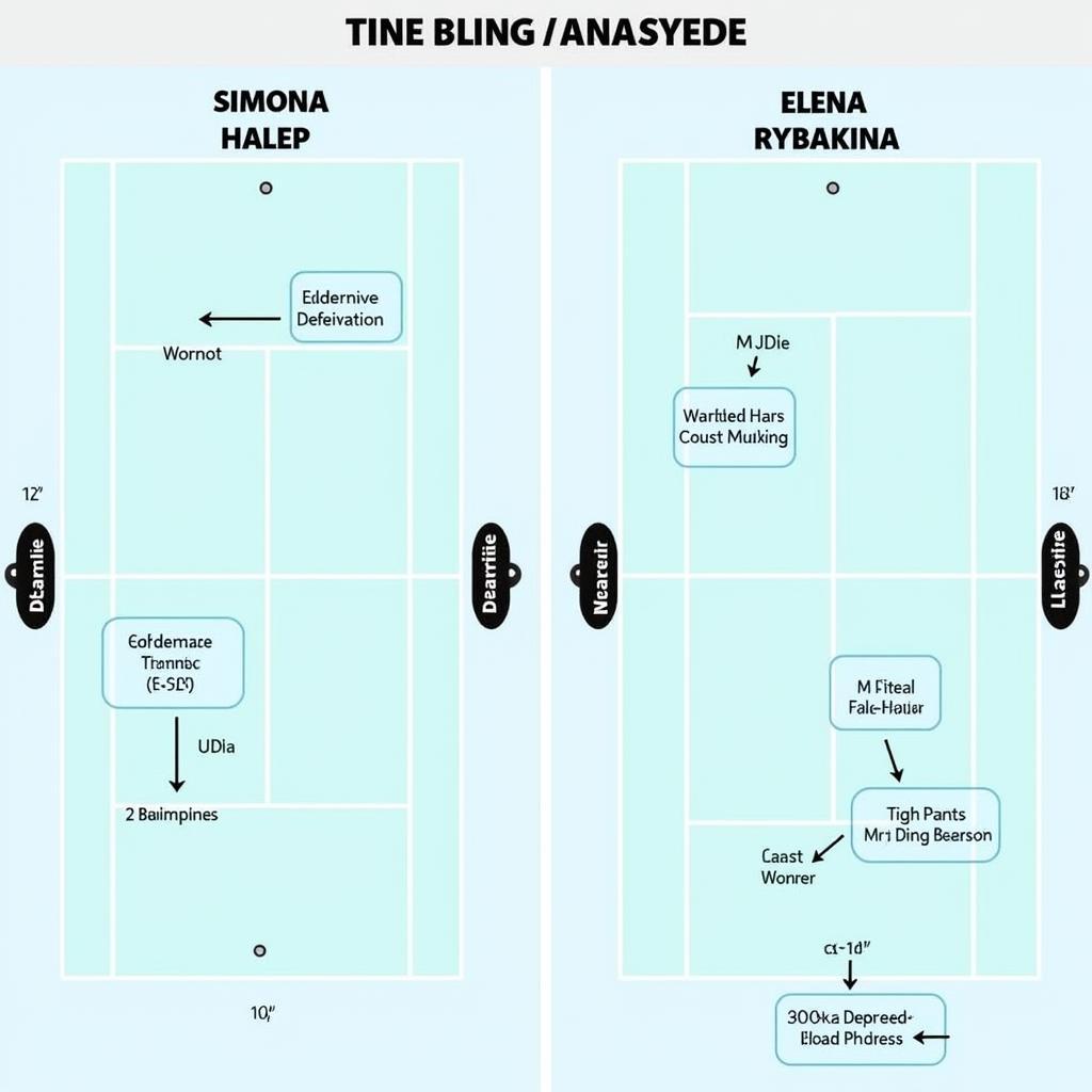 Phân tích chiến thuật Halep vs Rybakina