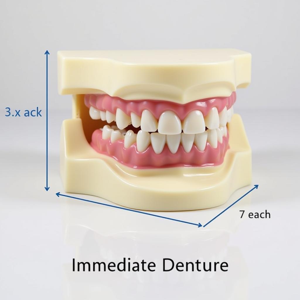 Hình ảnh minh họa hàm giả tức thì immediate denture