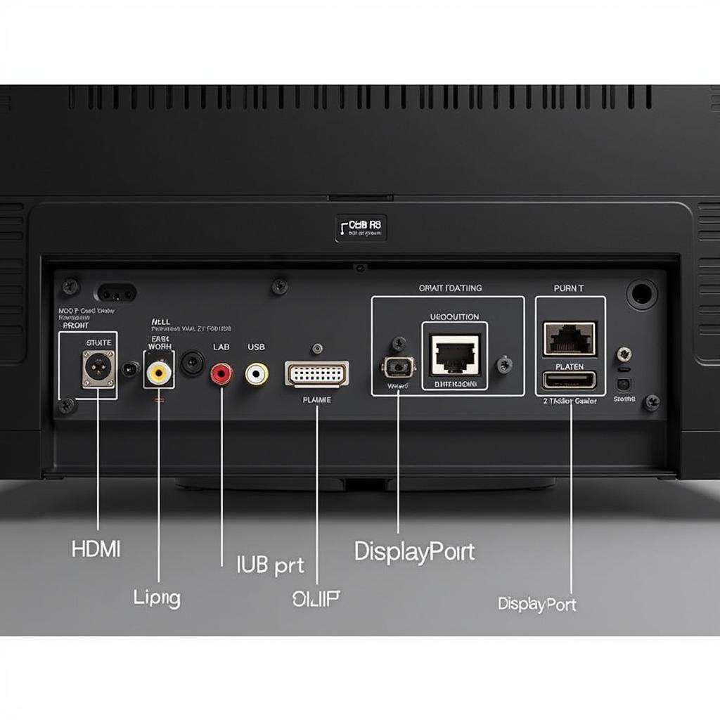 Cổng kết nối HDMI và HD Port trên TV