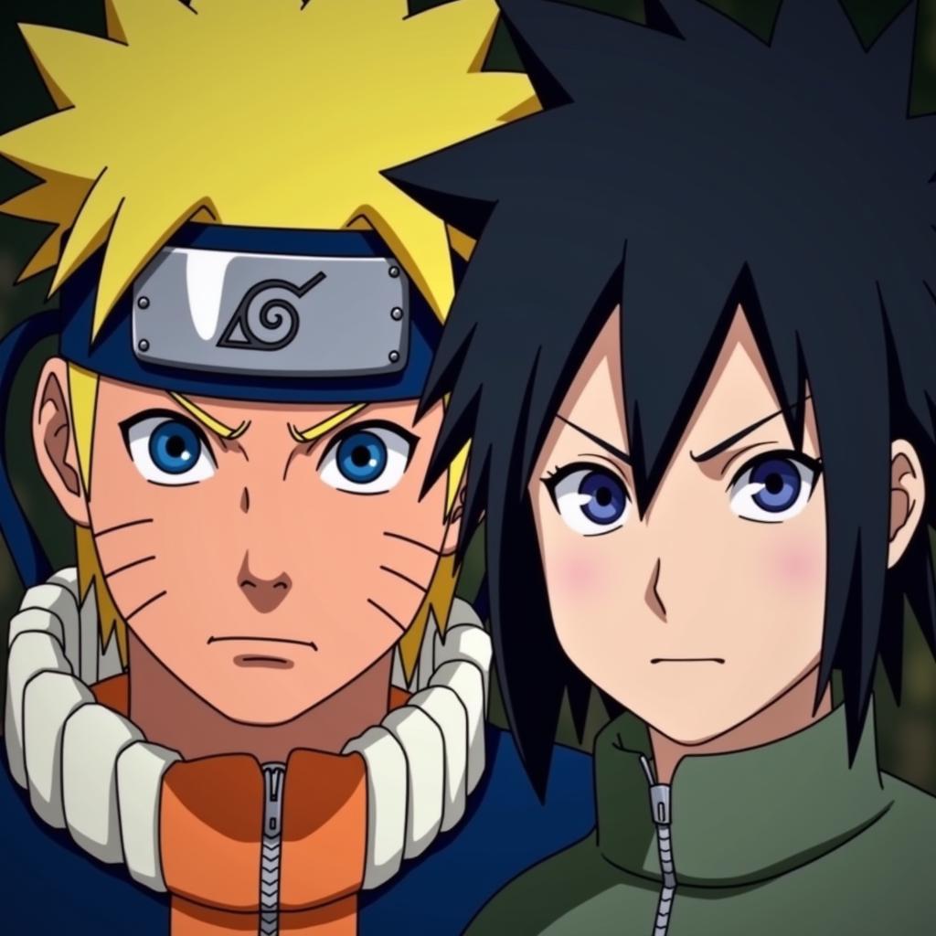 Hình nền Naruto vs Sasuke cho điện thoại