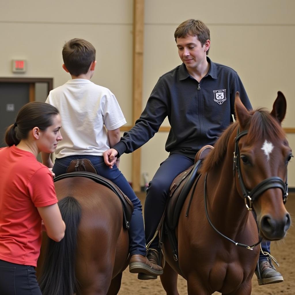 Hippotherapy Session in Progress