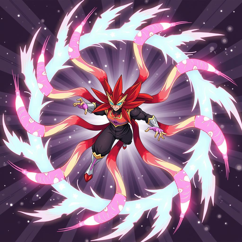 Hoopa Unbound sử dụng Hyperspace Fury