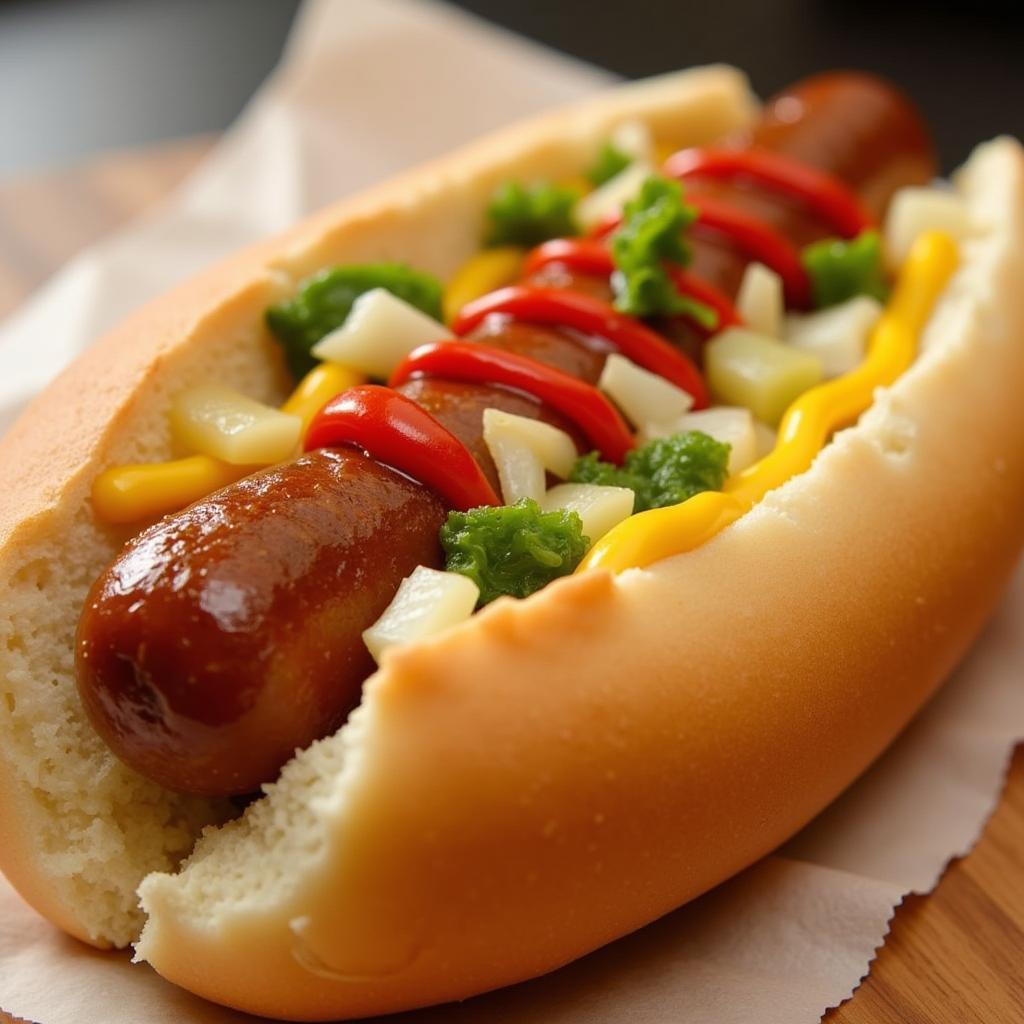 Hình ảnh minh họa hot dog kiểu Mỹ