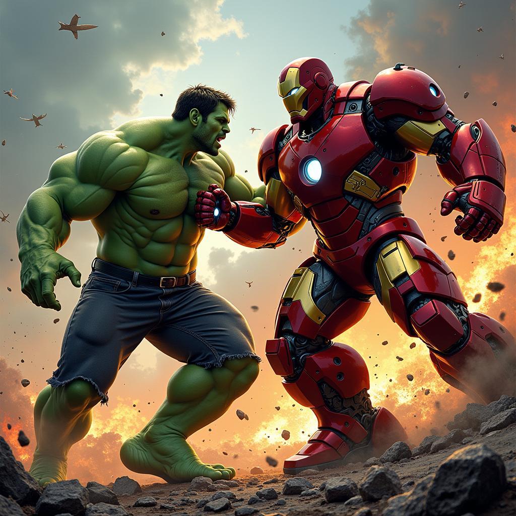 Hulk vs Hulkbuster: Ai Sẽ Chiến Thắng?