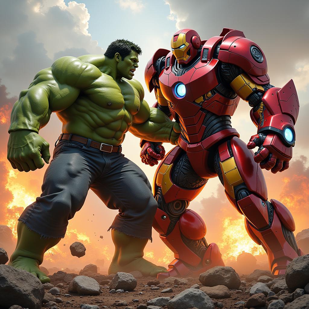 Hulk vs Hulkbuster: Đối Đầu Kinh Điển