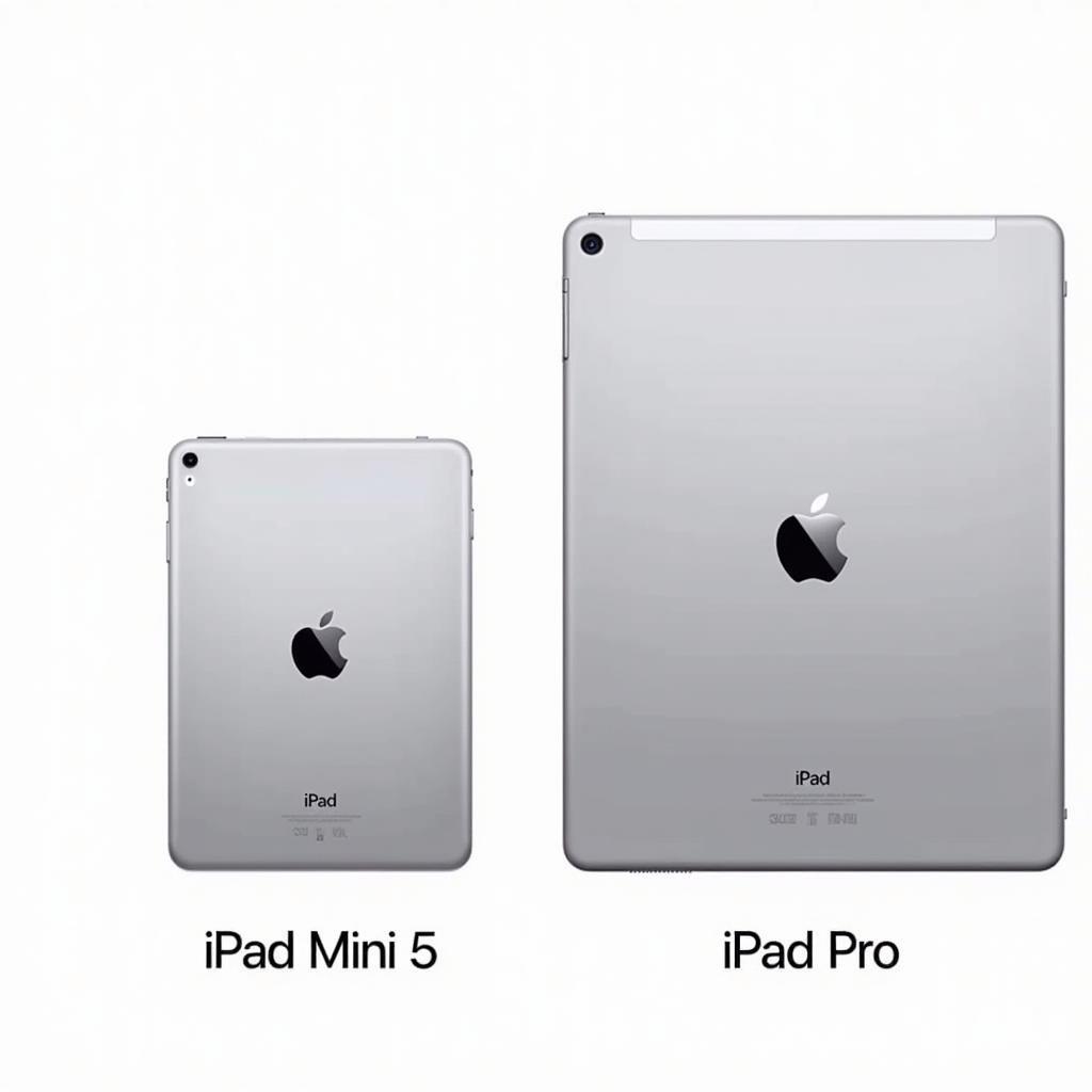 So sánh thiết kế iPad Mini 5 và iPad Pro