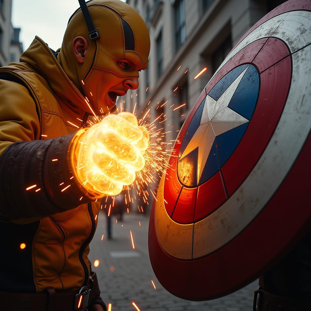 Iron Fist vs Captain America Đối Đầu