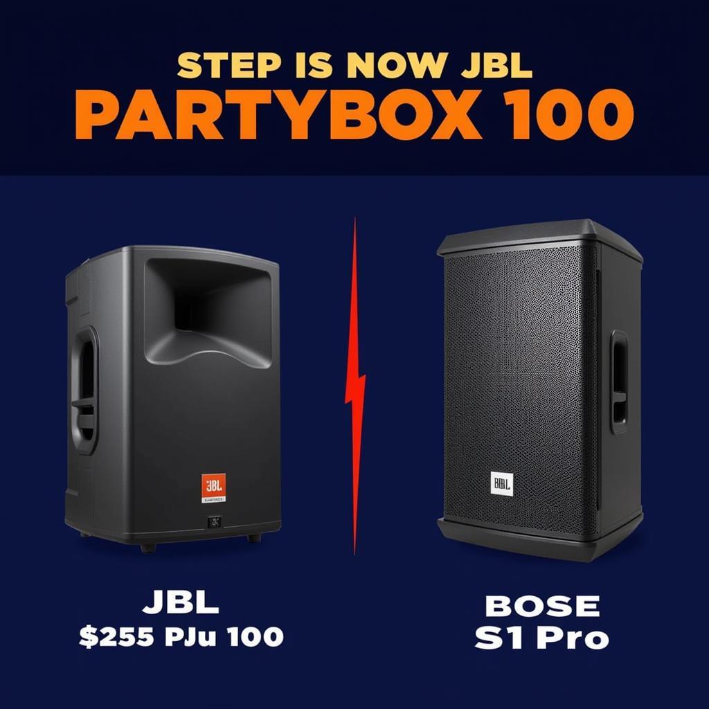 So sánh giá JBL PartyBox 100 và Bose S1 Pro