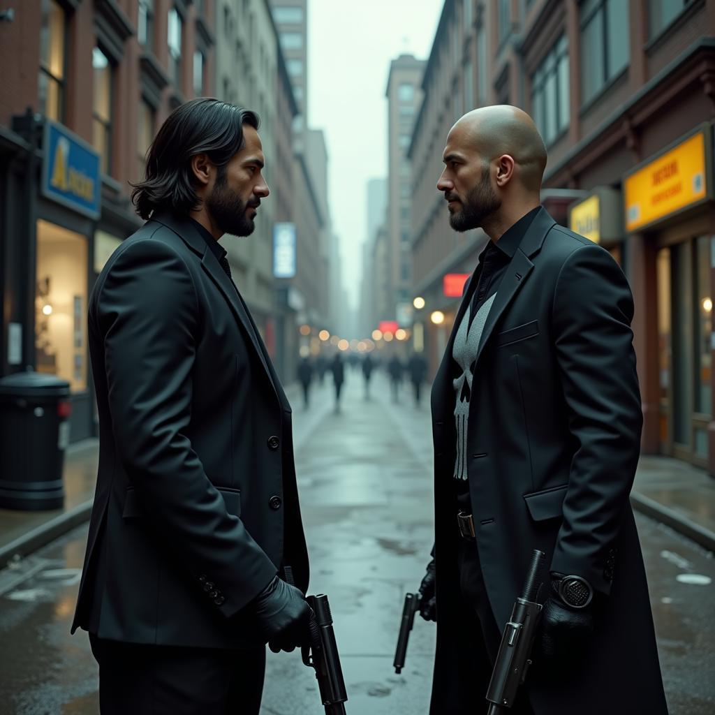 John Wick vs Punisher đối đầu