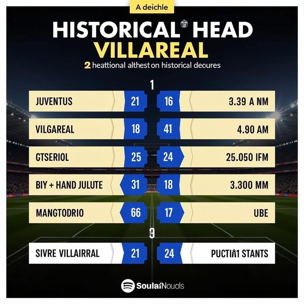 Lịch sử đối đầu Juventus vs Villarreal