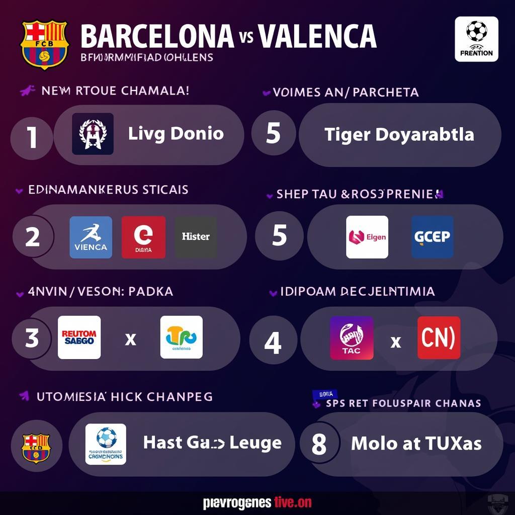 Kênh phát sóng trực tiếp Barca vs Valencia